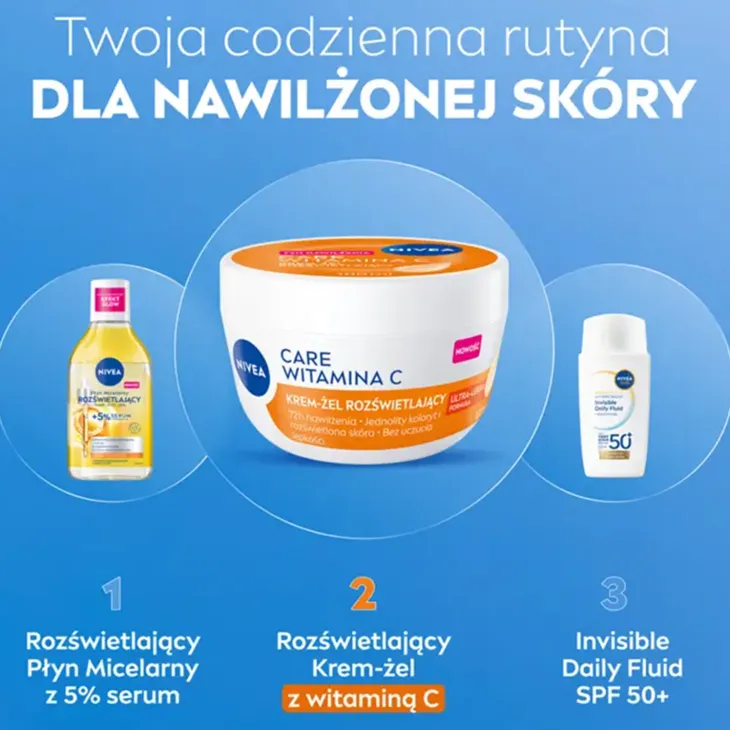 NIVEA Care Witamina C krem-żel rozświetlający do twarzy 100 ml