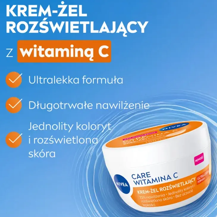 NIVEA Care Witamina C krem-żel rozświetlający do twarzy 100 ml
