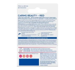 NIVEA Caring Beauty pielęgnująca pomadka do ust i policzków 3w1 Red 4,8 g