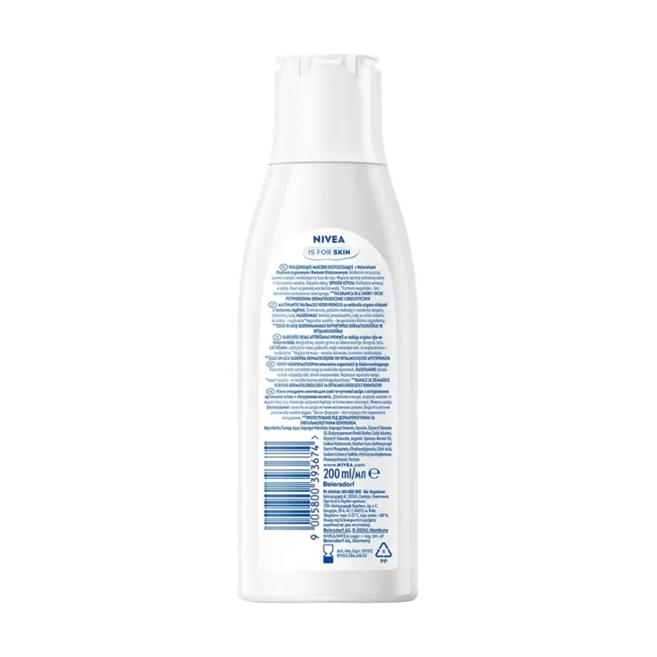 NIVEA Caring mleczko oczyszczające pielęgnujące do cery suchej i wrażliwej 200 ml