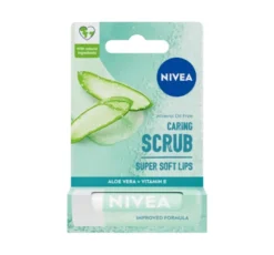 NIVEA Caring Scrub Super Soft pielęgnujący peeling do ust Aloes 4,8 g