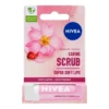 NIVEA Caring Scrub Super Soft pielęgnujący peeling do ust Dzika Róża 4,8 g
