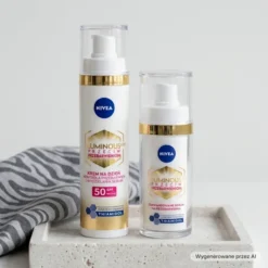NIVEA Cellular Luminous630 2 Pack zestaw krem na dzień SPF50 40 ml + serum na przebarwienia 30 ml