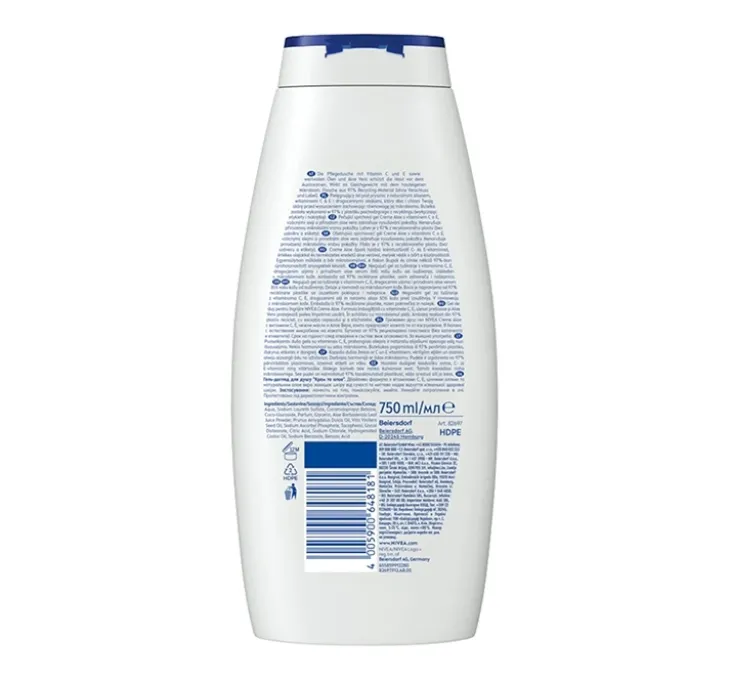 NIVEA Creme Aloe delikatny żel pod prysznic 750 ml