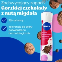 NIVEA Dark Chocolate Cookie perfumowany antyperspirant w sprayu 150 ml