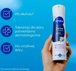 NIVEA Derma Control antyperspirant w sprayu dla kobiet Restore 150 ml