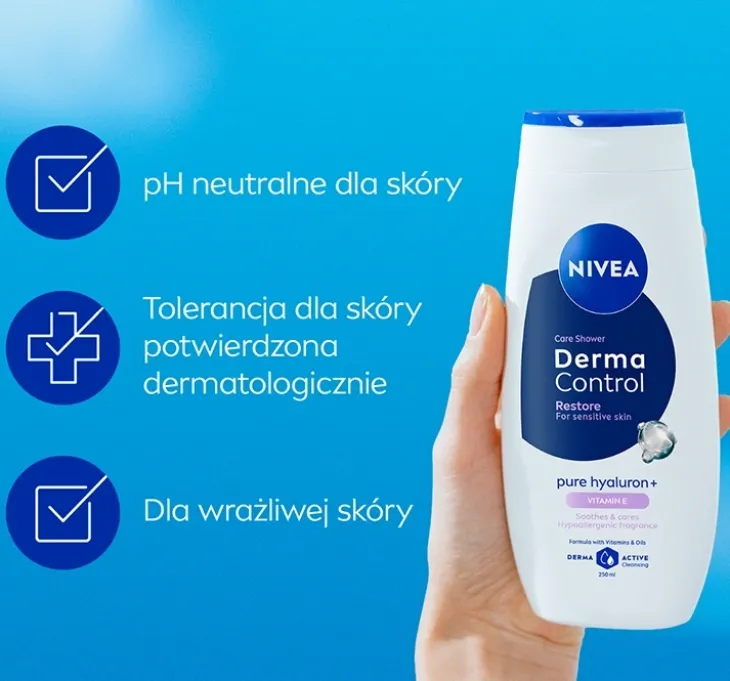 NIVEA Derma Control żel pod prysznic Restore 250 ml