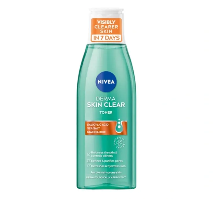 NIVEA Derma Skin Clear normalizujący tonik do twarzy 200 ml