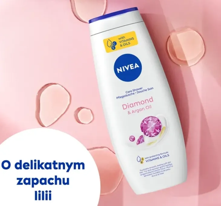NIVEA Diamond&Argan Oil pielęgnujący żel pod prysznic 500 ml