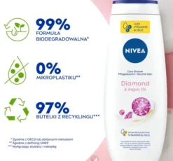 NIVEA Diamond&Argan Oil pielęgnujący żel pod prysznic 500 ml