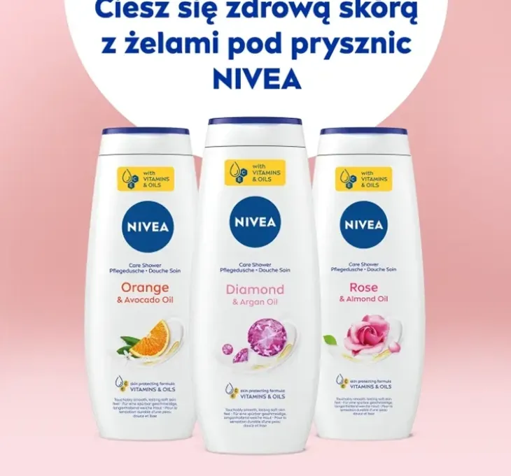 NIVEA Diamond&Argan Oil pielęgnujący żel pod prysznic 500 ml
