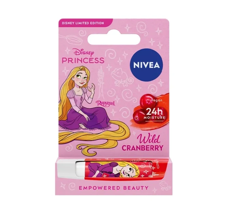 NIVEA Disney Princess pielęgnująca pomadka do ust Wild Cranberry 4,8 g