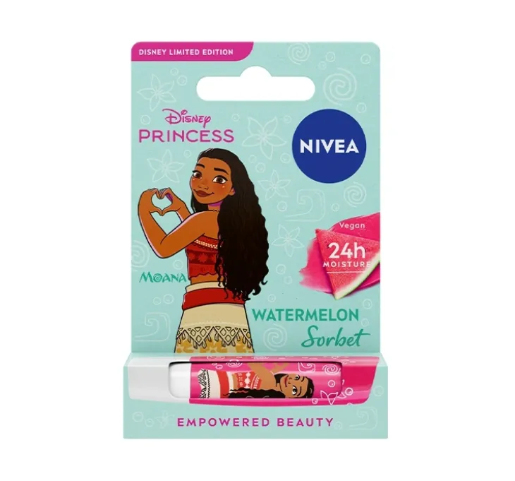 NIVEA Disney Princess pielęgnująca pomadka do ust Watermelon Sorbet 4,8 g