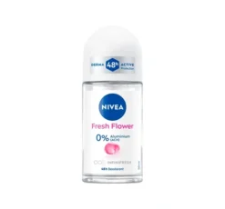 NIVEA Fresh Flower 0% soli aluminium antyperspirant roll-on dla kobiet 50 ml