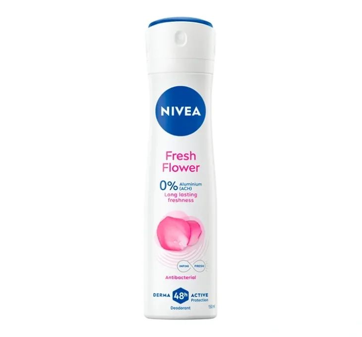 NIVEA Fresh Flower 0% soli aluminium antyperspirant w sprayu dla kobiet 150 ml