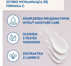 NIVEA 24h Nawilżenia kojący krem do twarzy na dzień SPF15 do skóry wrażliwej 50 ml