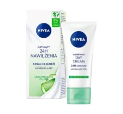 NIVEA 24h Nawilżenia matujący krem do twarzy na dzień cera mieszana 50 ml