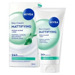 NIVEA 24h Nawilżenia matujący krem do twarzy na dzień cera mieszana 50 ml