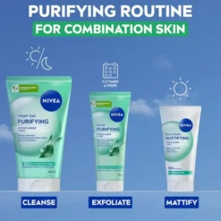 NIVEA 24h Nawilżenia matujący krem do twarzy na dzień cera mieszana 50 ml