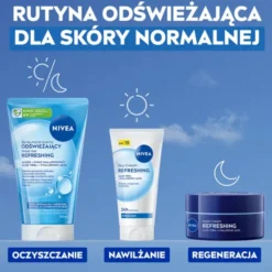 NIVEA 24h Nawilżenia odświeżający krem na dzień SPF15 cera normalna i mieszana 50 ml