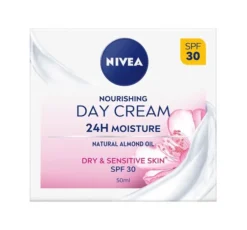 NIVEA 24h Nawilżenia odżywczy krem na dzień SPF30 50 ml