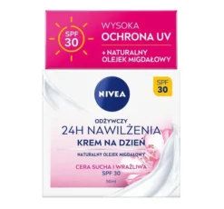 NIVEA 24h Nawilżenia odżywczy krem na dzień SPF30 50 ml