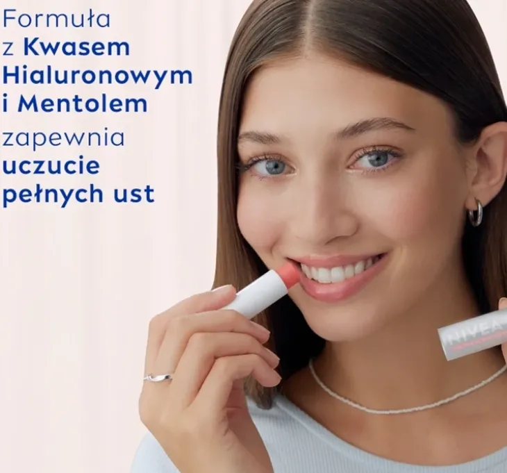 NIVEA Hyaluron Lip Moisture Plus nawilżający balsam do ust w sztyfcie Sheer Rose 5,2 g