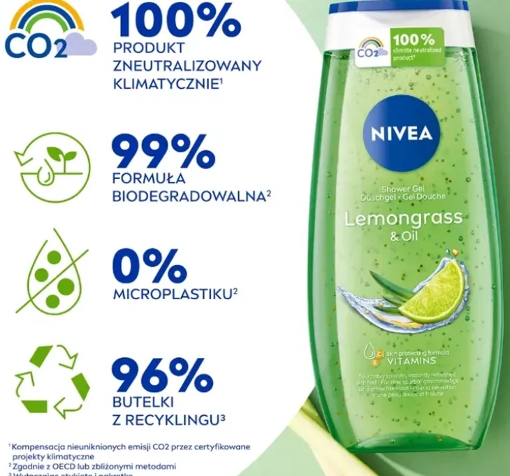 NIVEA Lemongrass&Oil żel pod prysznic 250 ml