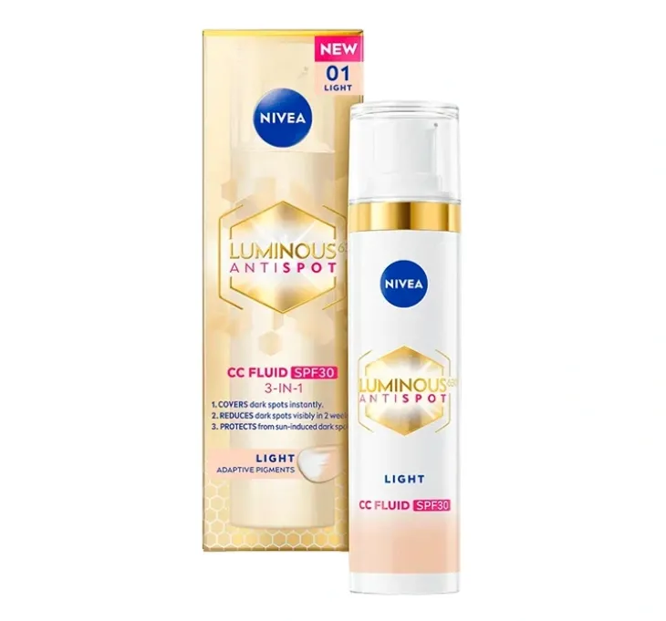 NIVEA Luminous630 Antispot krem CC przeciw przebarwieniom 01 Light 40 ml