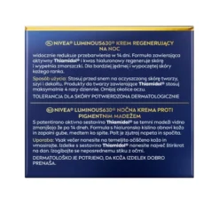 NIVEA Luminous630 krem do twarzy na przebarwienia na noc 50 ml