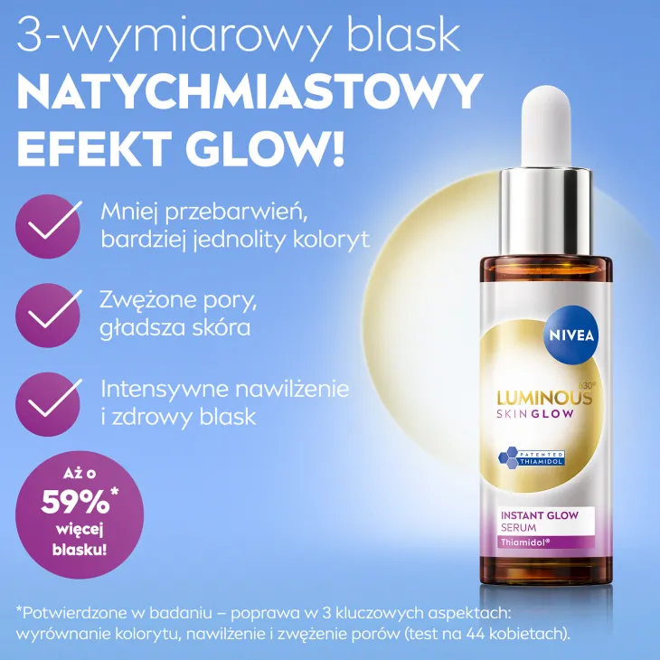 NIVEA Luminous630 natychmiastowe glow-serum na przebarwienia 30 ml