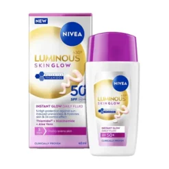 NIVEA Luminous630 Skin Glow Instant Glow Daily Fluid lekki krem koloryzujący do twarzy SPF50+ 40 ml