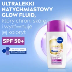 NIVEA Luminous630 Skin Glow Instant Glow Daily Fluid lekki krem koloryzujący do twarzy SPF50+ 40 ml