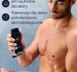 NIVEA MEN Active Clean żel pod prysznic do twarzy ciała i włosów 3w1 250 ml