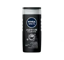 NIVEA MEN Active Clean żel pod prysznic do twarzy ciała i włosów 3w1 250 ml