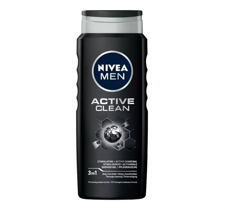 NIVEA MEN Active Clean żel pod prysznic dla mężczyzn 500 ml