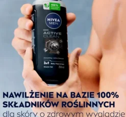 NIVEA MEN Active Clean żel pod prysznic dla mężczyzn 500 ml