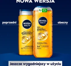 NIVEA MEN Active Energy energetyzujący żel pod prysznic 3w1 dla mężczyzn 500 ml