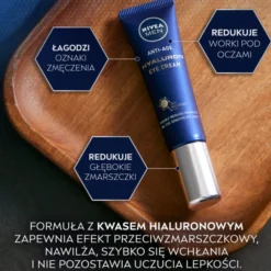 NIVEA MEN Anti-Age Power Hyaluron przeciwzmarszczkowy krem pod oczy dla mężczyzn 15 ml