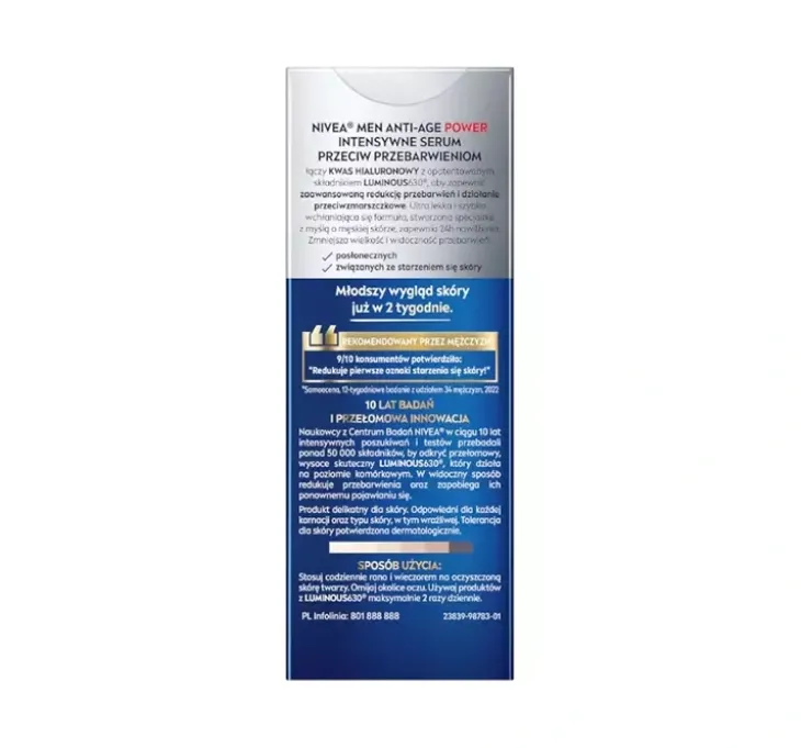 NIVEA MEN Anti-Age Power Serum zaawansowane serum antypigmentacyjne 30 ml