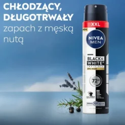 NIVEA MEN Black & White Invisible Epic Night antyperspirant w sprayu 250 ml