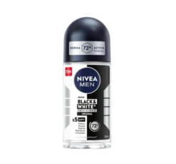 NIVEA MEN Black&White Invisible antyperspirant roll-on dla mężczyzn 50 ml