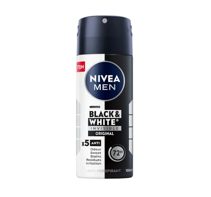 NIVEA MEN Black&White Invisible Orginal antyperspirant w sprayu dla mężczyzn 100 ml