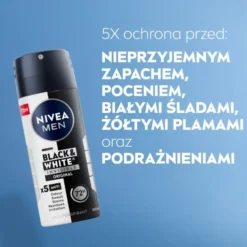 NIVEA MEN Black&White Invisible Orginal antyperspirant w sprayu dla mężczyzn 100 ml
