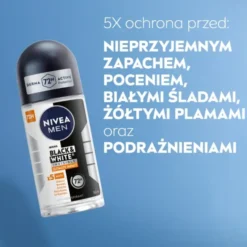 NIVEA MEN Black&White Invisible Ultimate Impact antyperspirant roll-on dla mężczyzn 50 ml