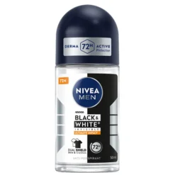 NIVEA MEN Black&White Invisible Ultimate Impact antyperspirant roll-on dla mężczyzn 50 ml