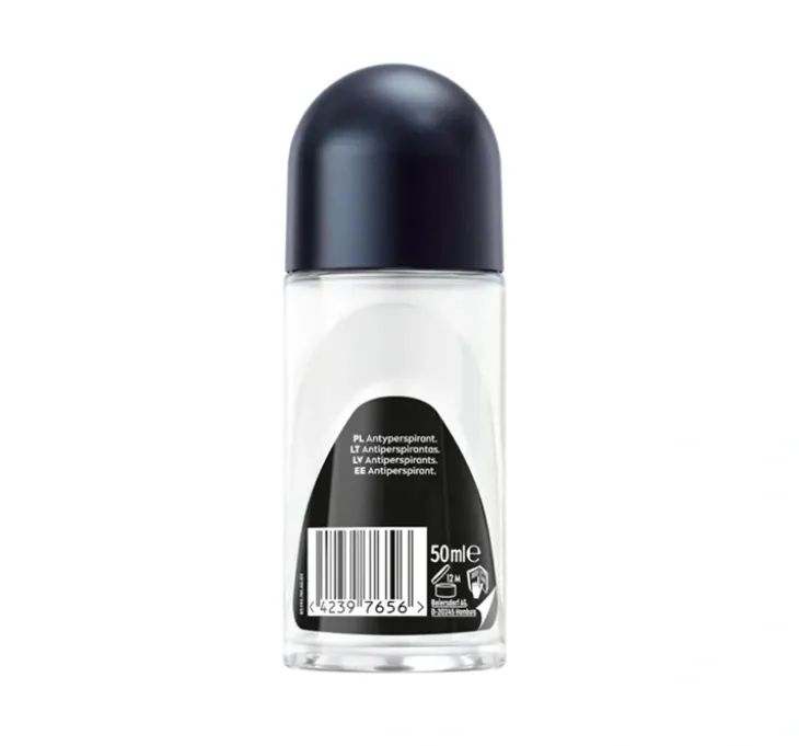 NIVEA MEN Black&White Invisible Ultimate Impact antyperspirant roll-on dla mężczyzn 50 ml