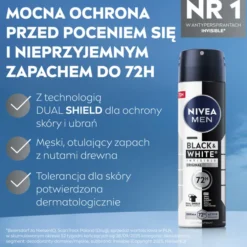 NIVEA MEN Black&White Invisible Original antyperspirant w sprayu dla mężczyzn 150 ml