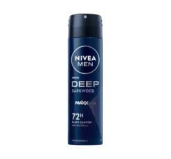 NIVEA MEN Deep DarkWood Maxx Tech 72h Black Carbon antyperspirant w sprayu 150 ml