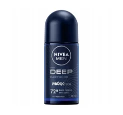 NIVEA MEN Deep 72h antybakteryjny antyperspirant roll-on z węglem 50 ml